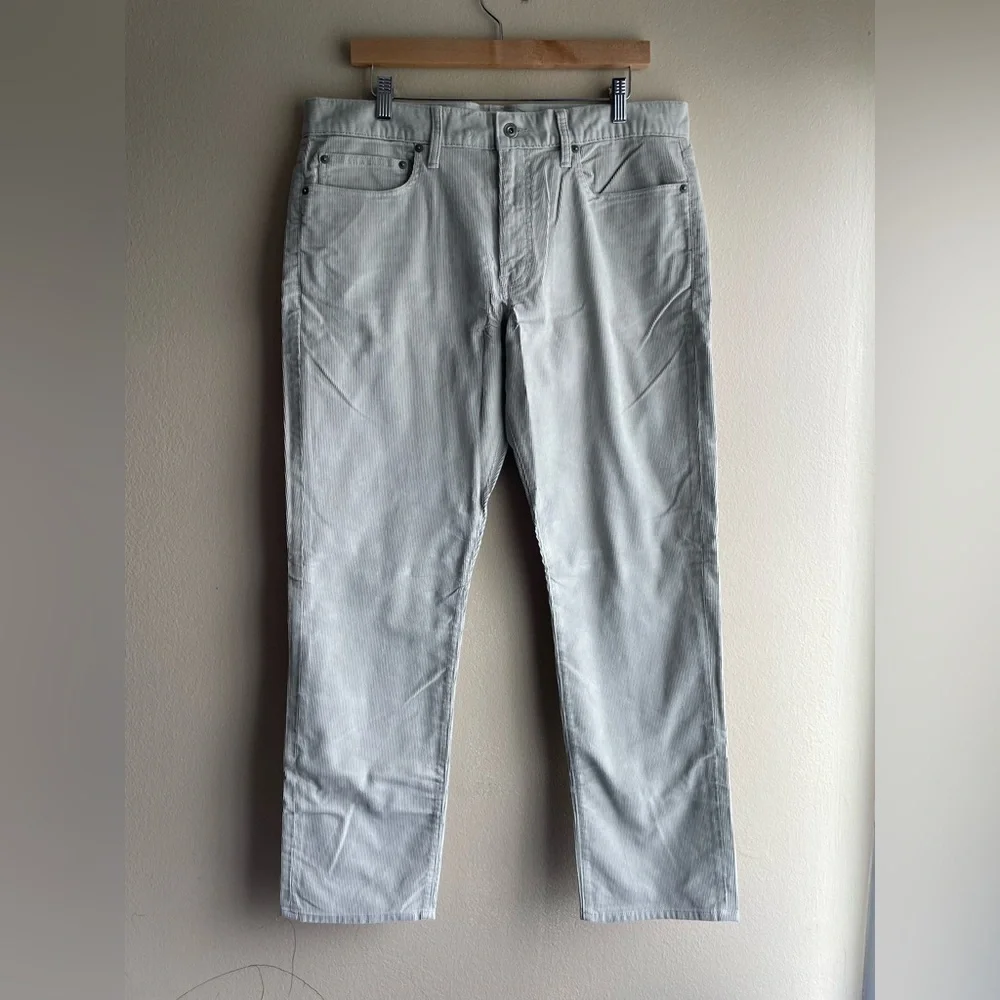 New J.Crew 770 Men Suede Gray Pants Size 34x30